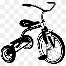 Tricycle Clipart Black And White , Transparent Cartoon - Tricycle Clip Art, HD Png Download - tricycle png