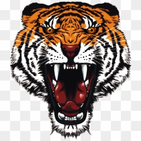 Tiger Face Free Png Image - Angry Tiger Face Png, Transparent Png - tiger head png