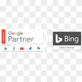 Topspot Premier Google Partner & Bing Select Smb Partner - Google Premier Partner Png Logo, Transparent Png - bing logo png