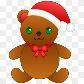 Christmas Bear Clipart - Cartoon Christmas Pictures For Kids, HD Png Download - cute bear png