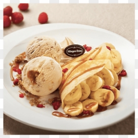 Banana Crepes With Ice Cream, HD Png Download - caramel png
