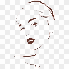 Drawing Woman Face Illustration - Outline Woman Face Silhouette, HD Png Download - woman face png