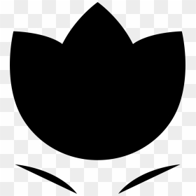 Solid Flower, HD Png Download - black flower png