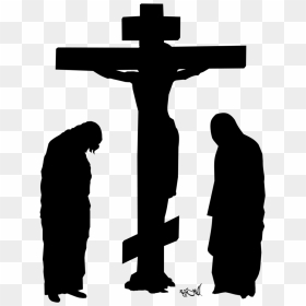 Crucifix Human Behavior Silhouette - Cross, HD Png Download - crucifix png