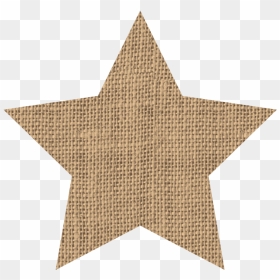 Label Clipart Burlap - Star Shape For Kids, HD Png Download - burlap png