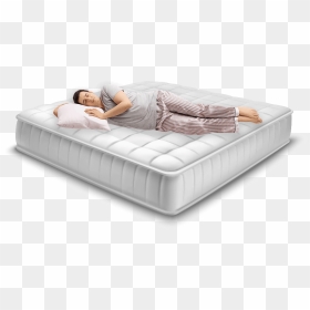 Sleeping On Bed Png, Transparent Png - mattress png