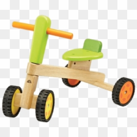 Coloured Wooden Tricycle - Triciclo Plantoys, HD Png Download - tricycle png