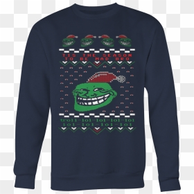 Troll Face Tis The Season To Be Mad Bro Ugly Christmas - T Shirt Anime, HD Png Download - troll face.png
