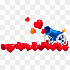 Heart Cannon, HD Png Download - gun clipart png