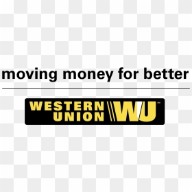Logo Pt Western Union Png, Transparent Png - western union logo png