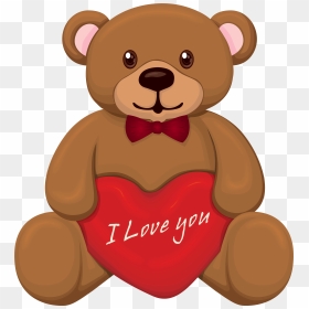 Valentine Bear Png Clipart - Teddy Bear Gif Png, Transparent Png - cute bear png