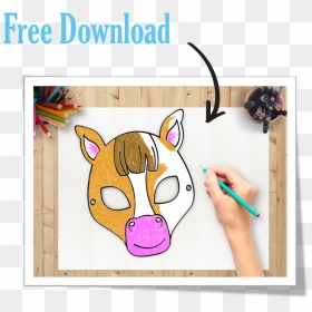 Freedownload - Cartoon, HD Png Download - horse mask png