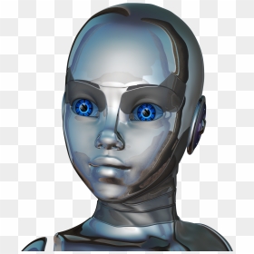 Girl Woman Face Eyes Close Up - Robot Face Transparent Background, HD Png Download - woman face png