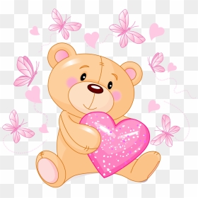 Teddy Bear Cartoon Clip Art - Cartoon Cute Teddy Bear, HD Png Download - cute bear png