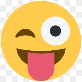 Transparent Crazy Face Png - Emoji Tongue Out Png, Png Download - crazy face png