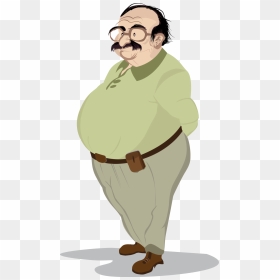 Fatman Illustration Fat Man, Digital Media, Motion - Transparent Fat Man Cartoon, HD Png Download - fat man png