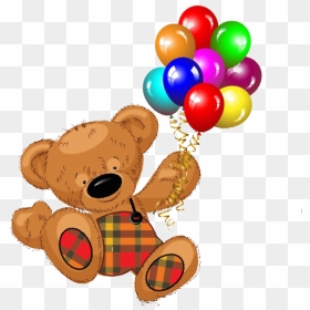 Teddy Bear * - Happy Birthday Teddy Bear Cartoon, HD Png Download - cute bear png