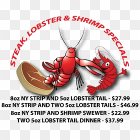 Thursday Surf & Turf Specials - Crawfish Clip Art, HD Png Download - crawfish png