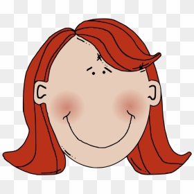 Woman S Face Clipart Clip Art Public Domain Clip Art - Red Hair Clip Art, HD Png Download - woman face png