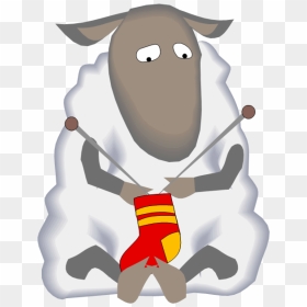Sheep Knitting Clipart, HD Png Download - knitting png