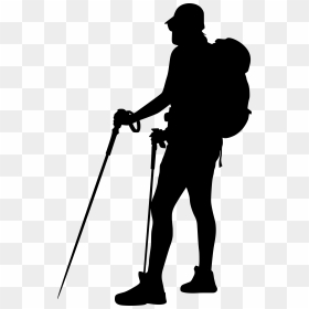 Hiking Silhouette Png - Hiker Png, Transparent Png - hiking png