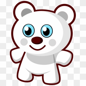 Cute Bear Clipart Free Images - Easy Cute Animal Clipart, HD Png Download - cute bear png