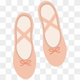 Footwear,peach,shoe - Clipart Ballet Shoes Transparent Background, HD Png Download - ballet shoes png