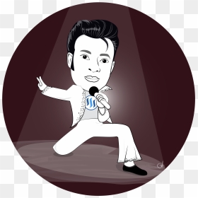 Mbj Elvis - Cartoon, HD Png Download - elvis png
