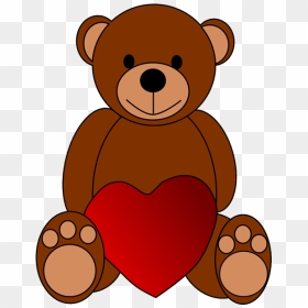 Valentine"s Day Teddy Bear Clipart - Love You Mark, HD Png Download - bear clipart png