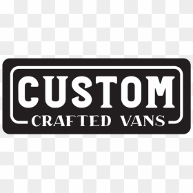 Custom Crafted Vans Black Logo, HD Png Download - vans png