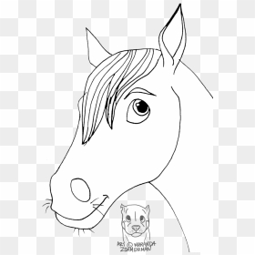 Drawn Mask Horse - Mane, HD Png Download - horse mask png