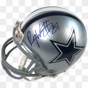 Roy Williams Autograph Dallas Cowboys Mini Helmet Signed - Football Helmet, HD Png Download - dallas cowboys helmet png
