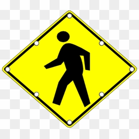 Solar Led Pedestrian Crossing Sign - Road Sign, HD Png Download - blank street sign png