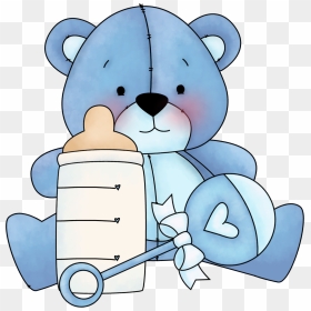 Teddy Bear Clipart Blue - Blue Teddy Bear Clipart, HD Png Download - bear clipart png