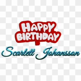 Scarlett Johansson Happy Birthday Name Logo - Calligraphy, HD Png Download - scarlett johansson png