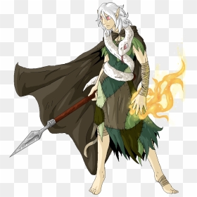The Elven Druid - Half Elf White Hair, HD Png Download - white hair png