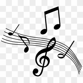 Musical Notes Clipart - イラスト 無料 モノクロ 音符, HD Png Download - music notes clipart png