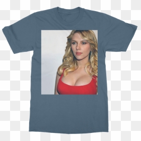 Scarlett Johansson ﻿classic Adult T-shirt - Scarlett Johansson T Shirt, HD Png Download - scarlett johansson png