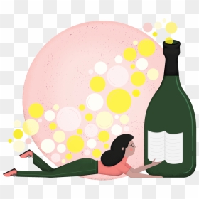 Glass Bottle Clipart , Png Download - Champagne, Transparent Png - alcohol bottle png