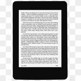 How An Ebook On Kindle Paperwhite Might Appear Today - Amazon Kindle Paperwhite 6 Inch, HD Png Download - kindle png