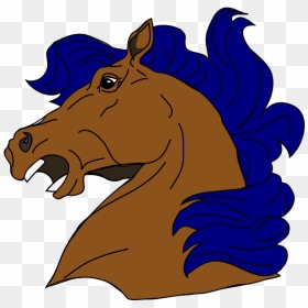 Mustang Clip Art At - Horse Face Clipart, HD Png Download - horse mask png