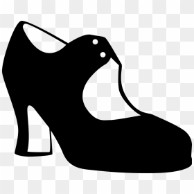 Flamenco Shoe Dance Vector Graphics - Zapato De Flamenco Dibujo, HD Png Download - ballet shoes png