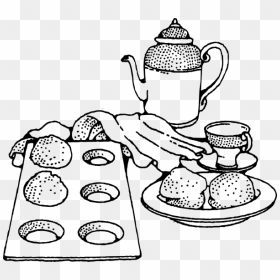 Transparent Baking Png - Breakfast Clip Art Free Black And White, Png Download - baking png