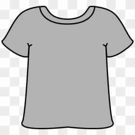 Gray Tshirt - Gray T Shirt Clip Art, HD Png Download - black t-shirt png