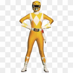 Yellow Power Ranger Png , Png Download - Mighty Morphin Power Rangers Yellow Ranger, Transparent Png - power ranger png