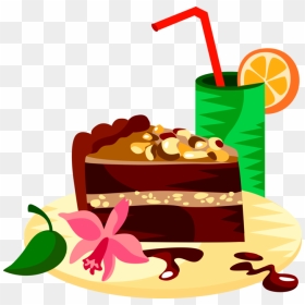 Desserts Clipart German Chocolate Cake - Chocolate Cake Clip Art, HD Png Download - chocolate cake png