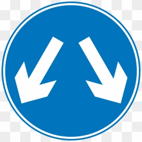 Blue Uk Road Signs, HD Png Download - blank street sign png