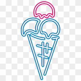 Freetoedit Ftestickers Icecream Neon Light Png Freetoed - Neon Signs Transparent Background, Png Download - neon light png