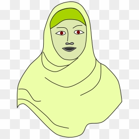 Draw Muslim Mother Cartoon, HD Png Download - veil png