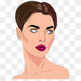 Rostro Mujer Png, Transparent Png - woman face png